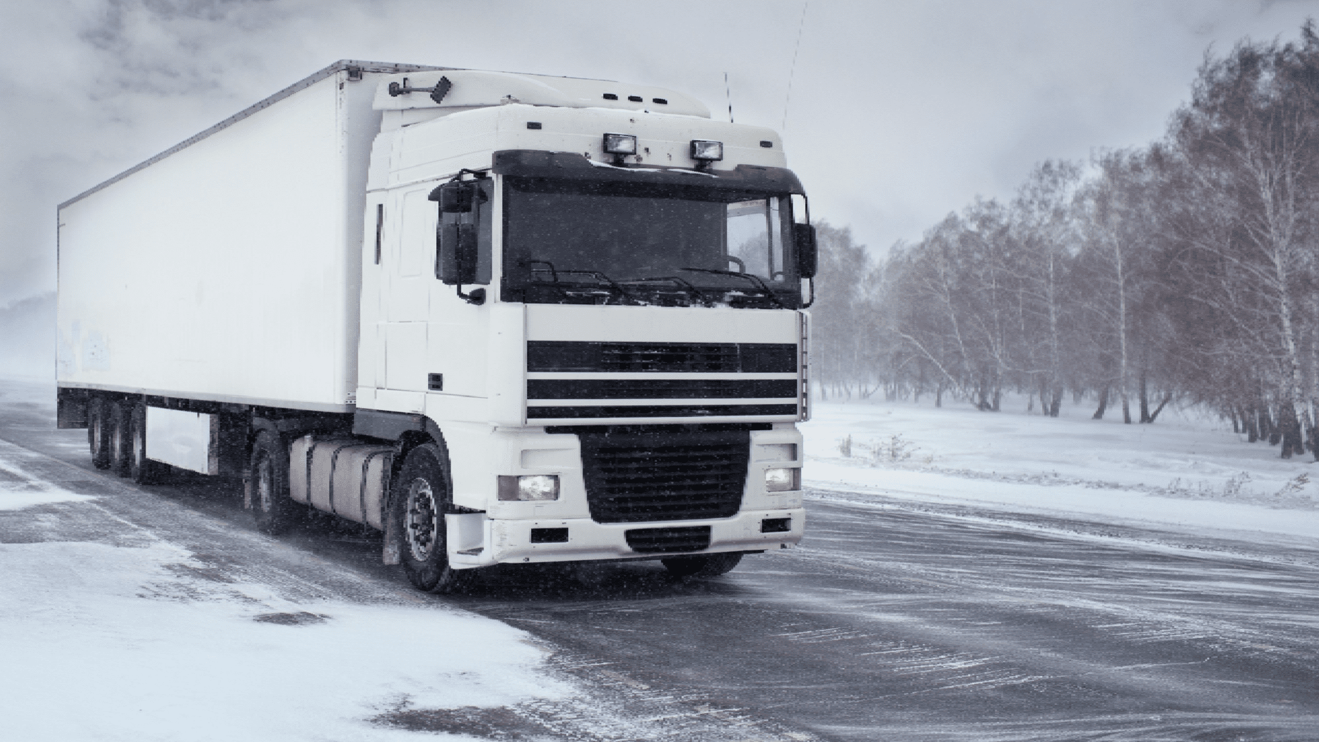 Winter freight transportation by truck<br />
